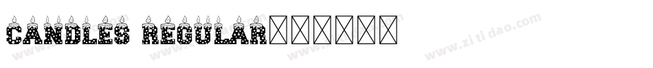Candles Regular字体转换